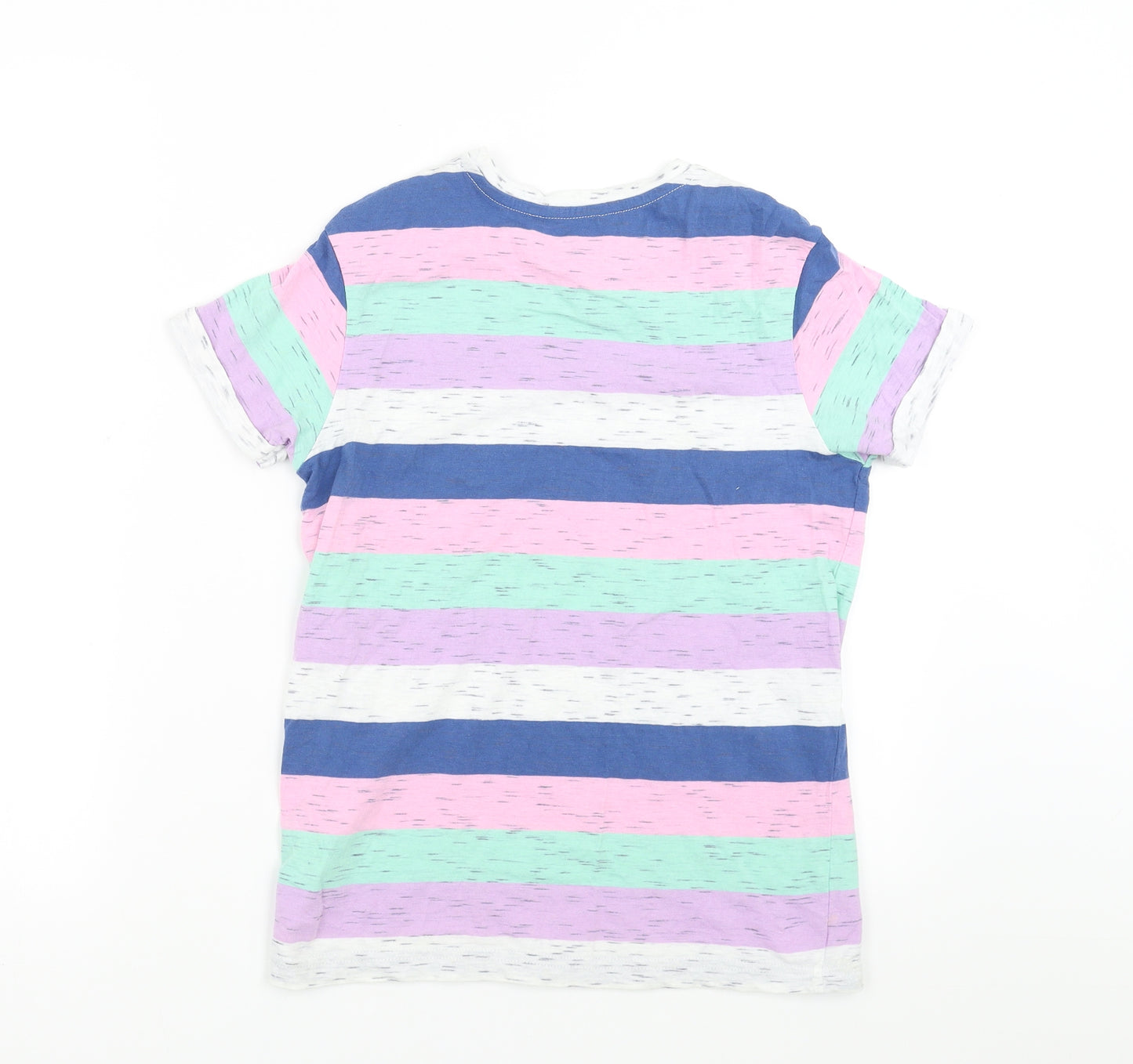 George Girls Multicoloured Striped  Basic T-Shirt Size 11-12 Years