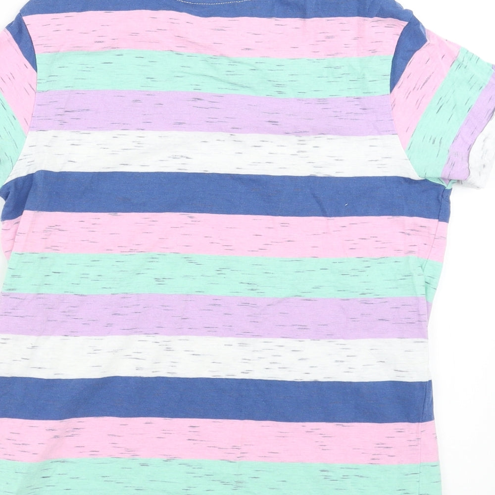 George Girls Multicoloured Striped  Basic T-Shirt Size 11-12 Years