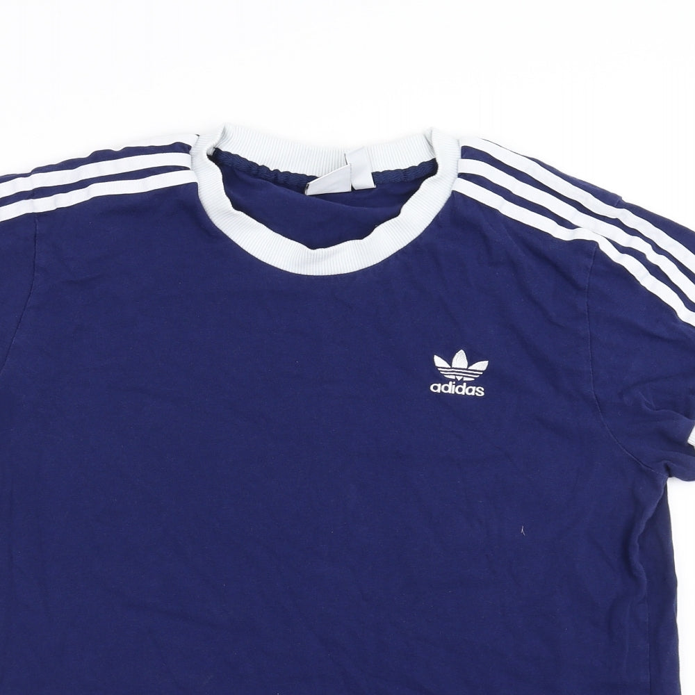 adidas Womens Blue   Basic T-Shirt Size 14