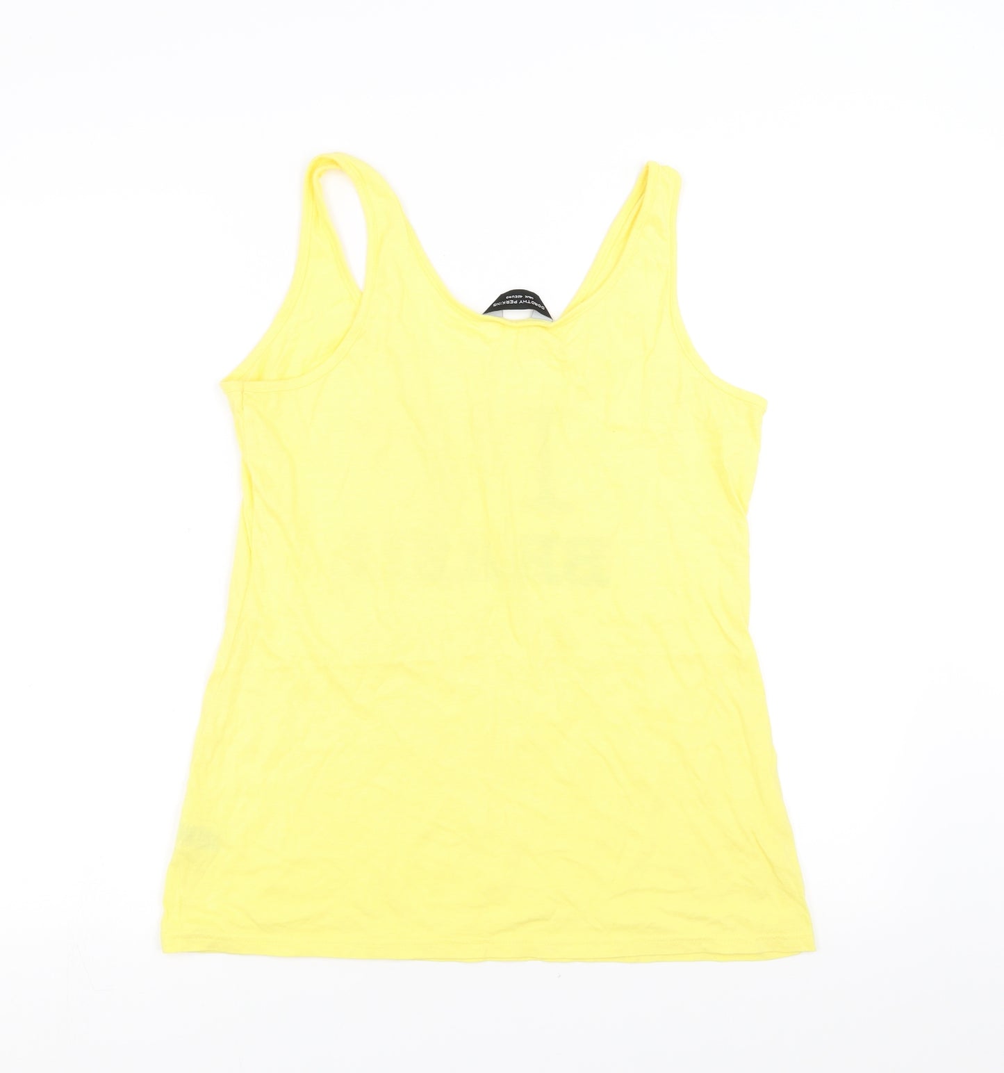 Dorothy Perkins Womens Yellow   Basic Tank Size 14  - i heart brazil