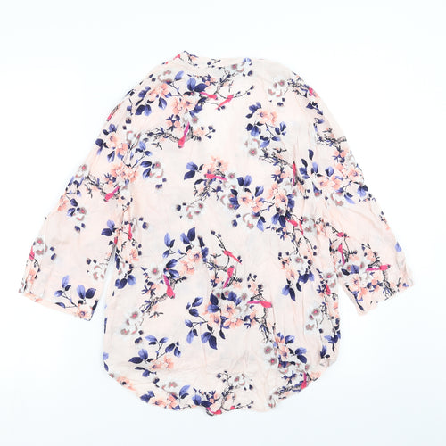 Wallis Womens Pink Floral  Basic Blouse Size S