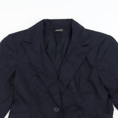 Sinequanone Womens Blue   Jacket Suit Jacket Size 12