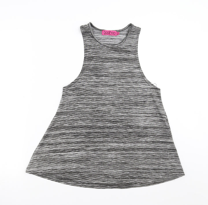 Boohoo Womens Grey Basic Tank Size 10