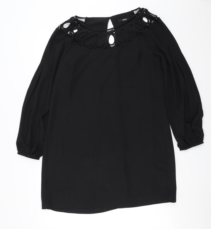 Oasis Womens Black   Shift  Size 14
