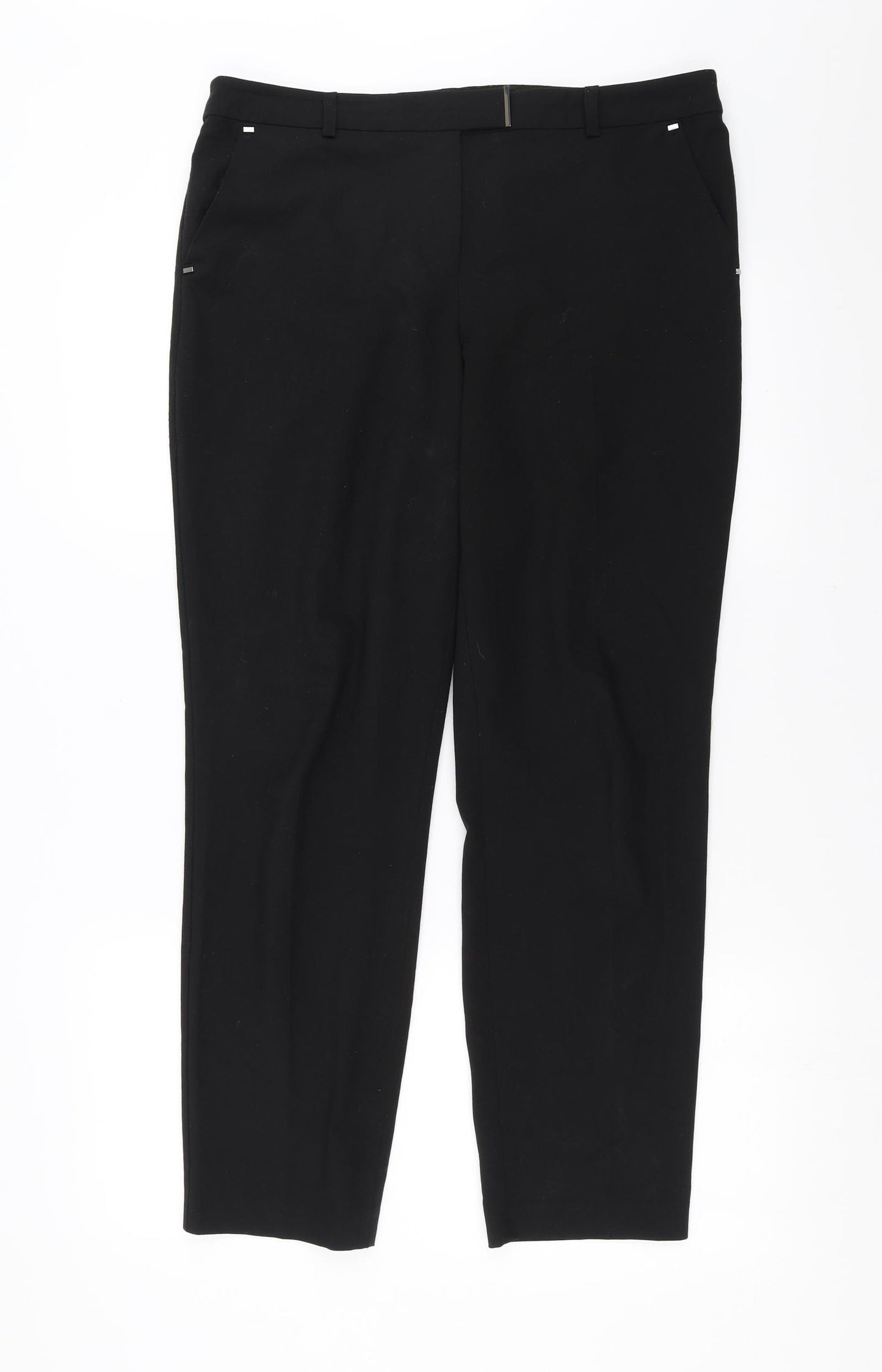 George Womens Black   Trousers  Size 12 L27 in