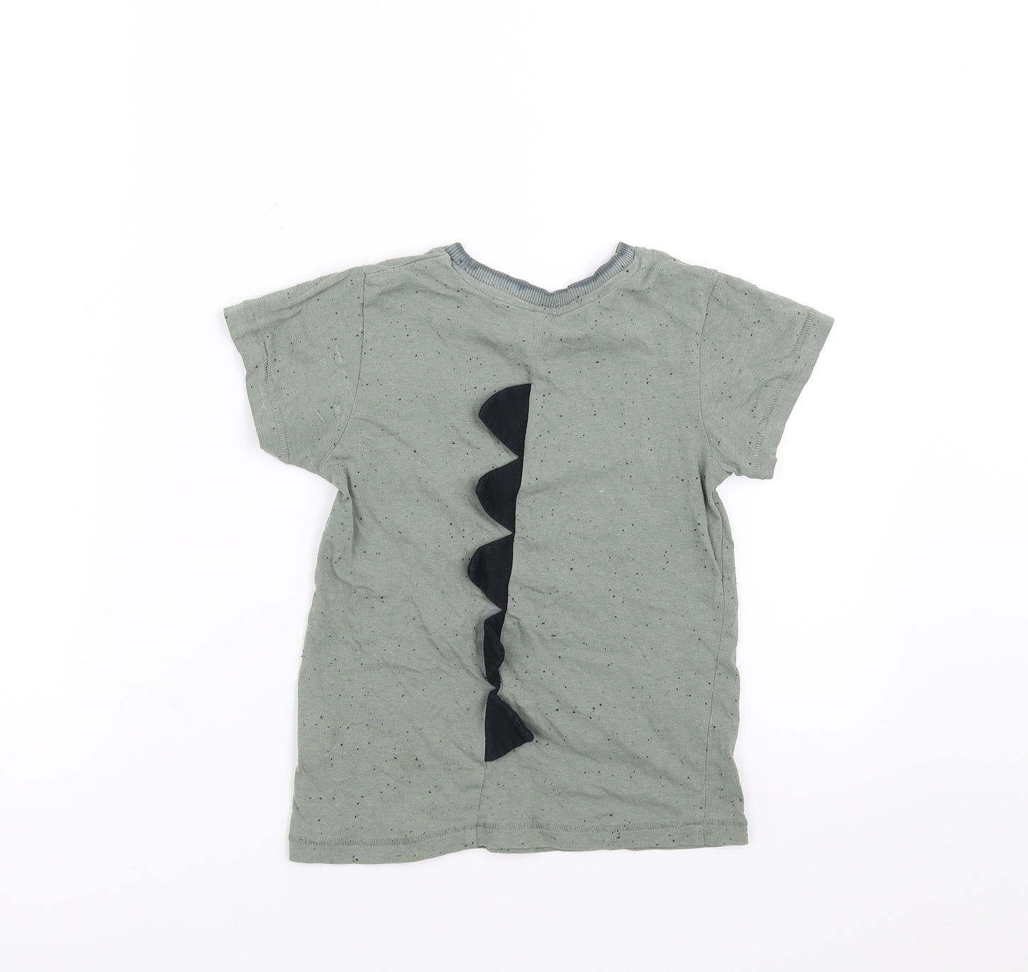 Matalan Boys Green   Basic T-Shirt Size 4-5 Years  - dinosaur