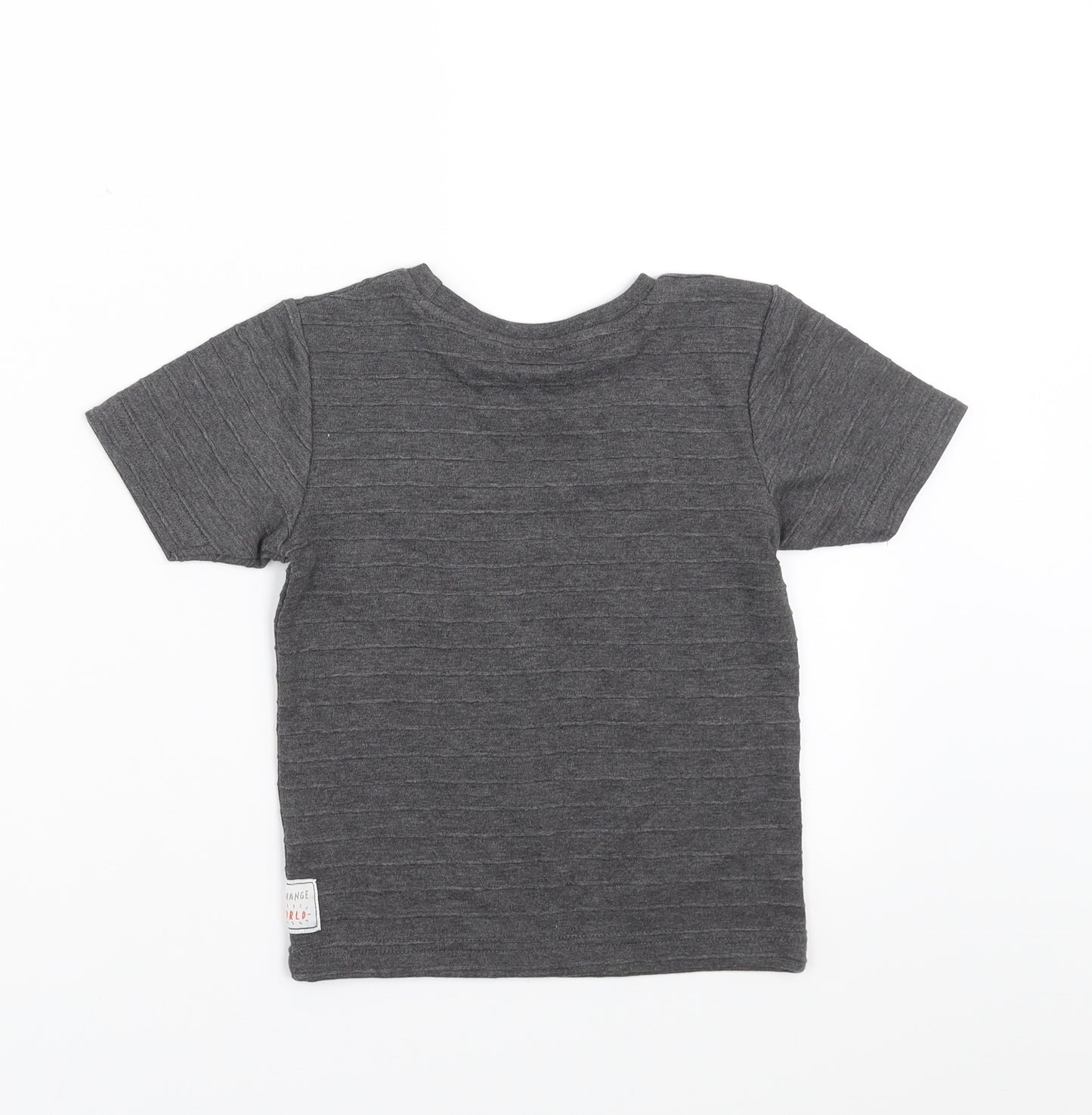 George Boys Grey   Basic T-Shirt Size 3-4 Years  - sun