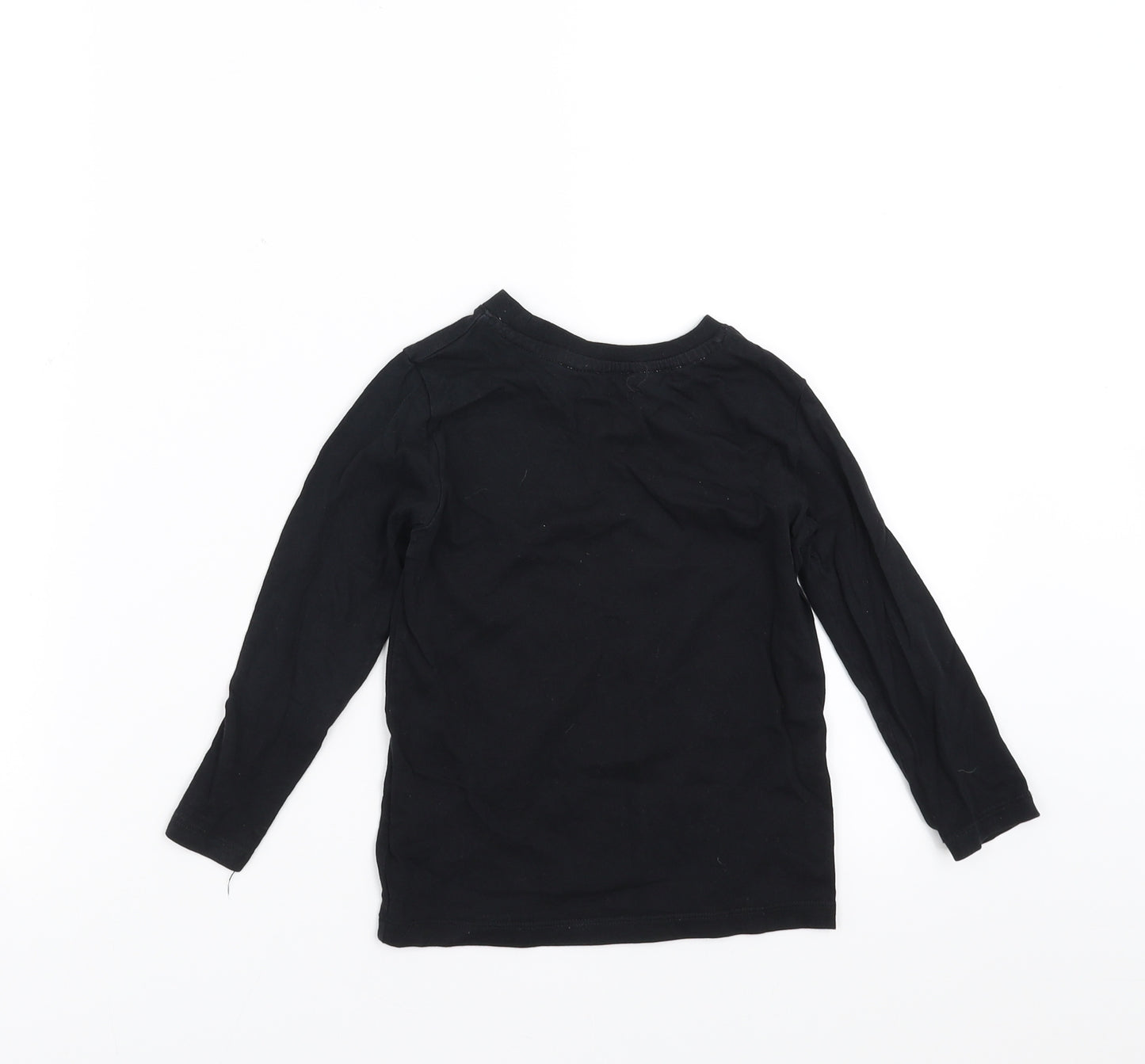 H&M Boys Black   Basic T-Shirt Size 2-3 Years  - mummy trick or treat