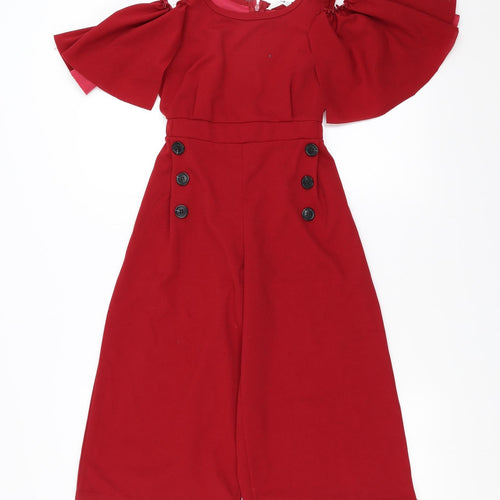 SheIn Girls Red   Jumpsuit One-Piece Size 8 Years
