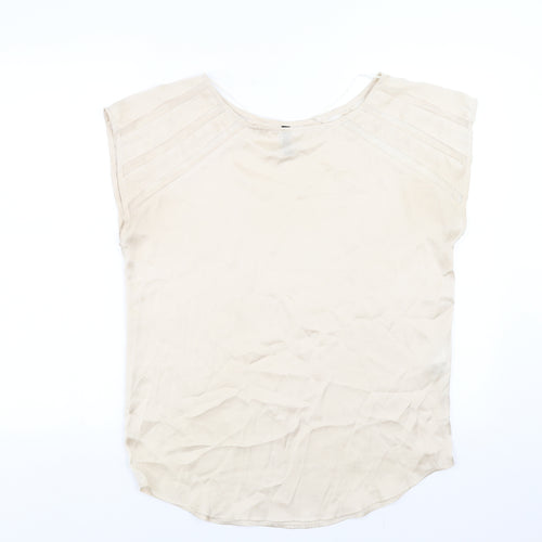 Divided by H&M Womens Beige   Basic Blouse Size 10