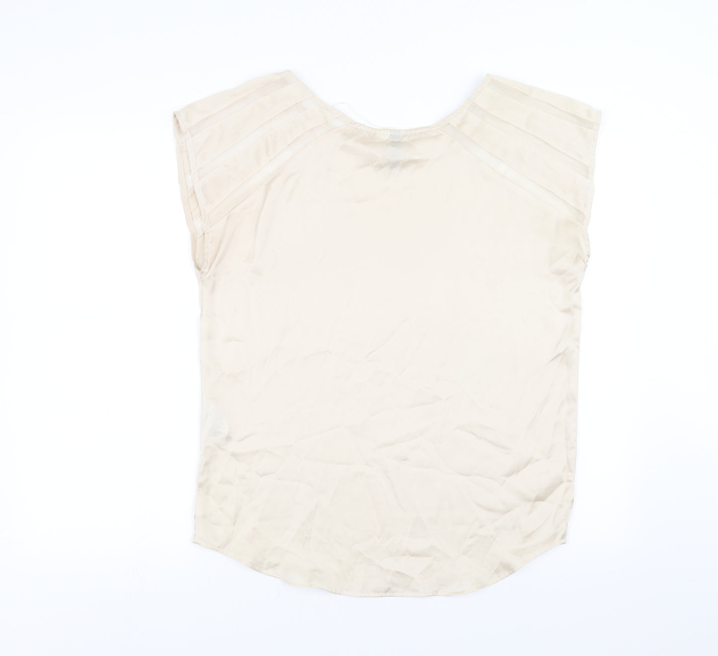 Divided by H&M Womens Beige   Basic Blouse Size 10