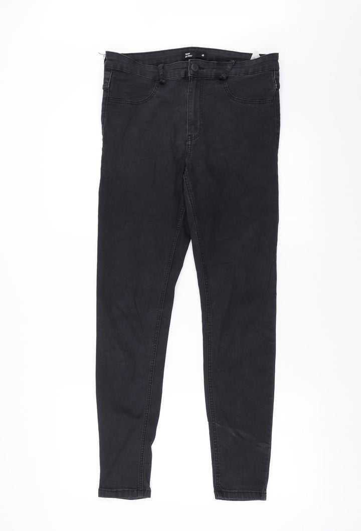 sinsay Womens Black Denim Skinny Jeans Size 12 L29 in