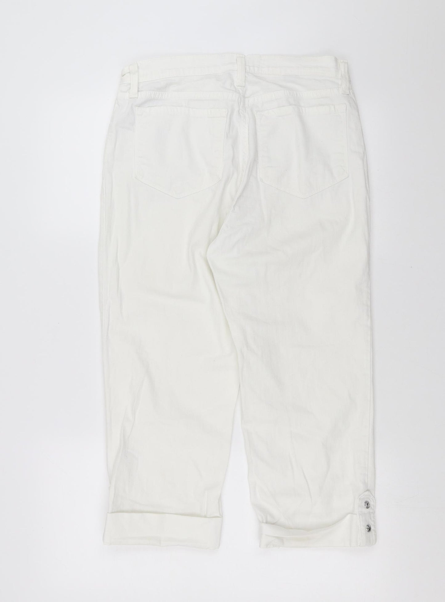 Not your daughter's jeans Womens White  Denim Cropped Jeans Size 6 L20 in
