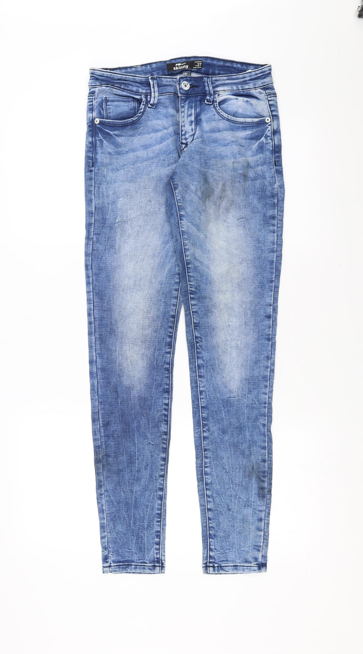 FB Sister Womens Blue Denim Skinny Jeans Size 27 in L30 in
