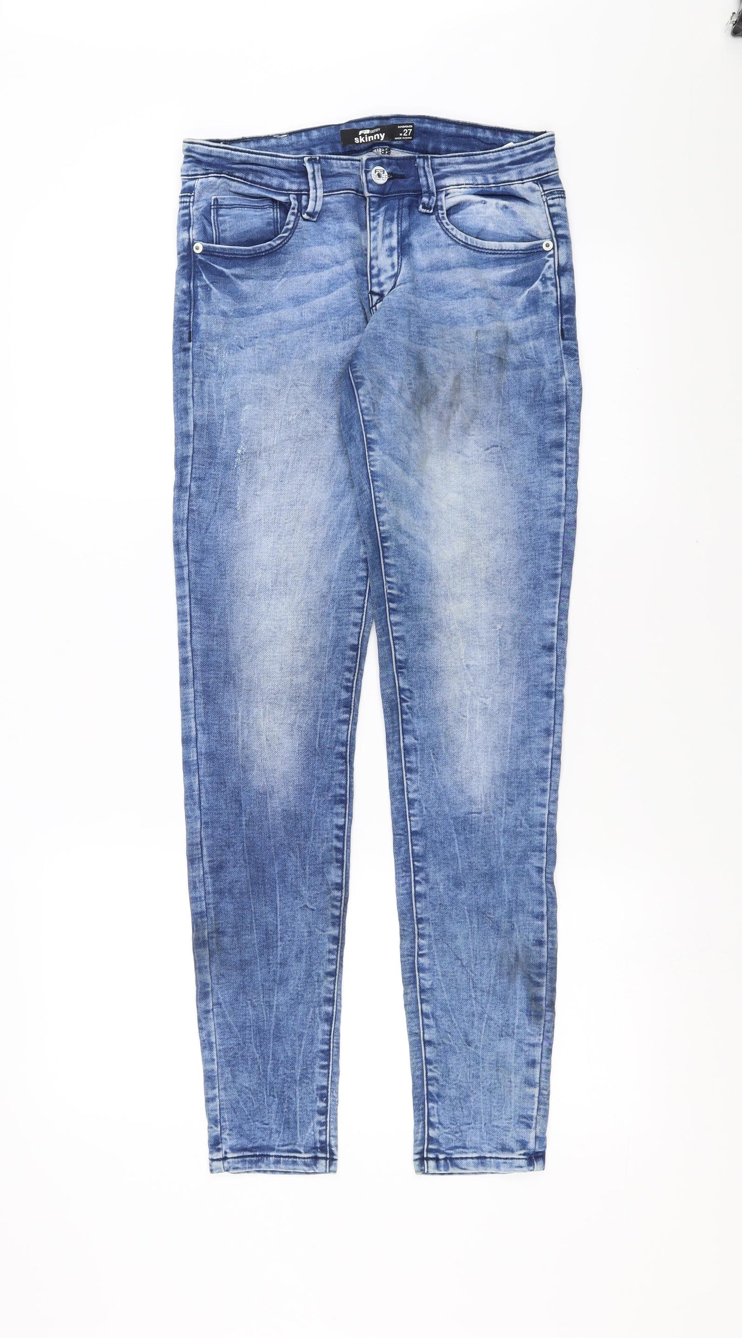 FB Sister Womens Blue  Denim Skinny Jeans Size 27 in L30 in
