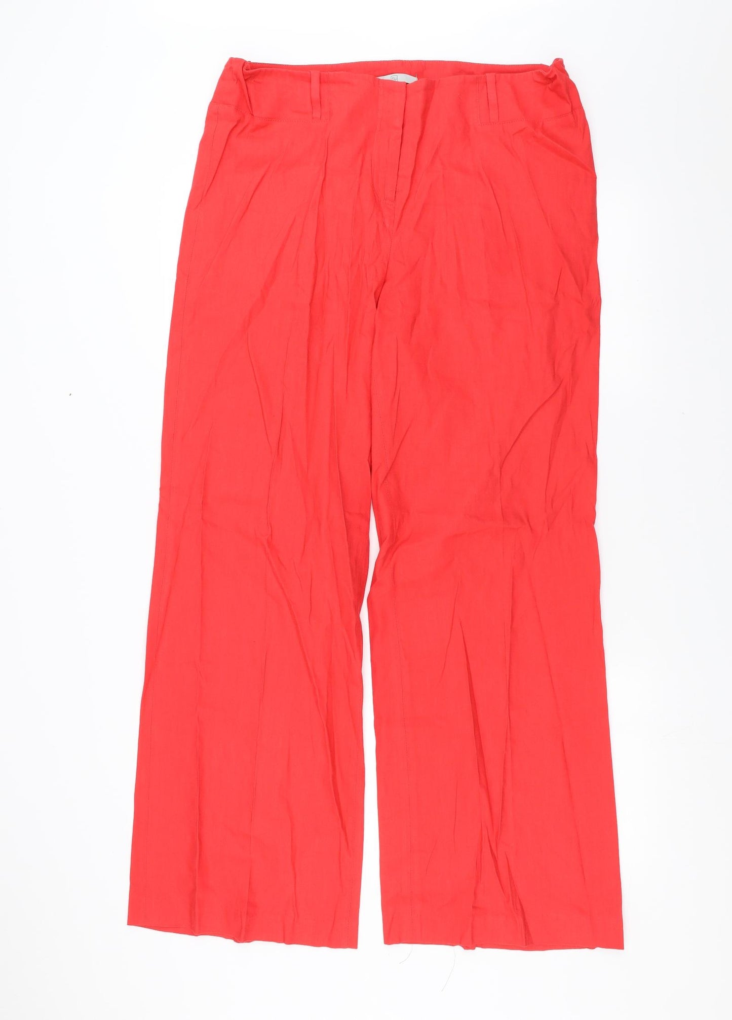 Sainsburys Womens Red   Trousers  Size 16 L31 in