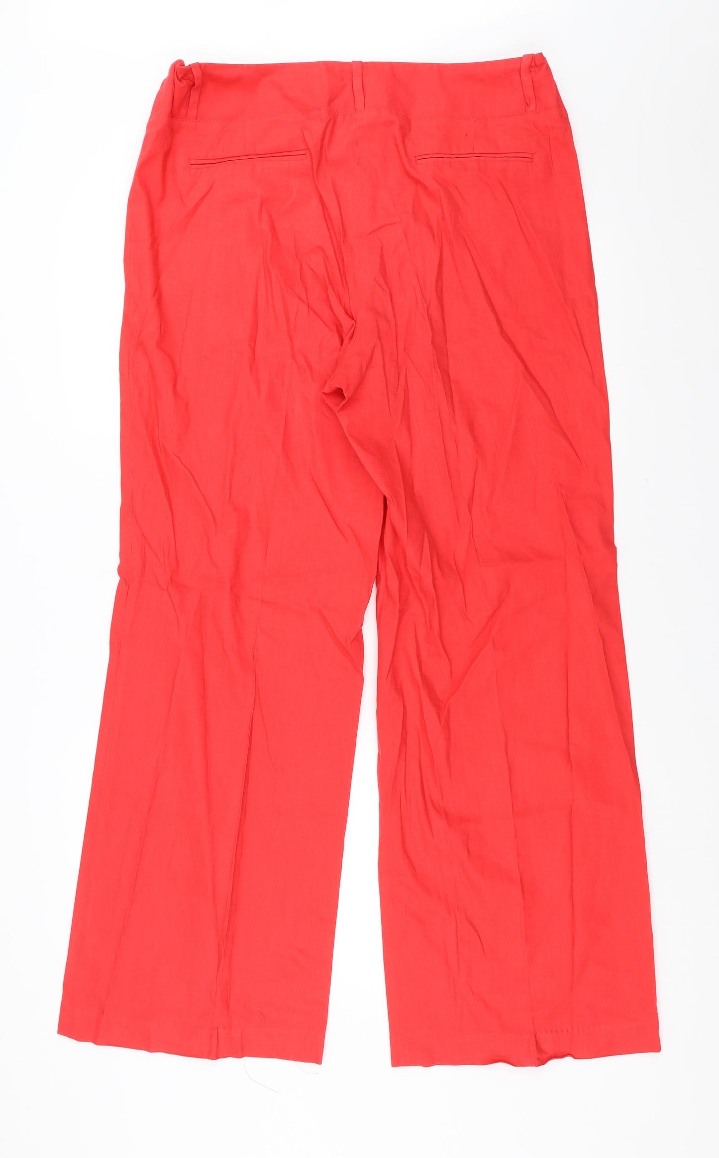 Sainsburys Womens Red   Trousers  Size 16 L31 in