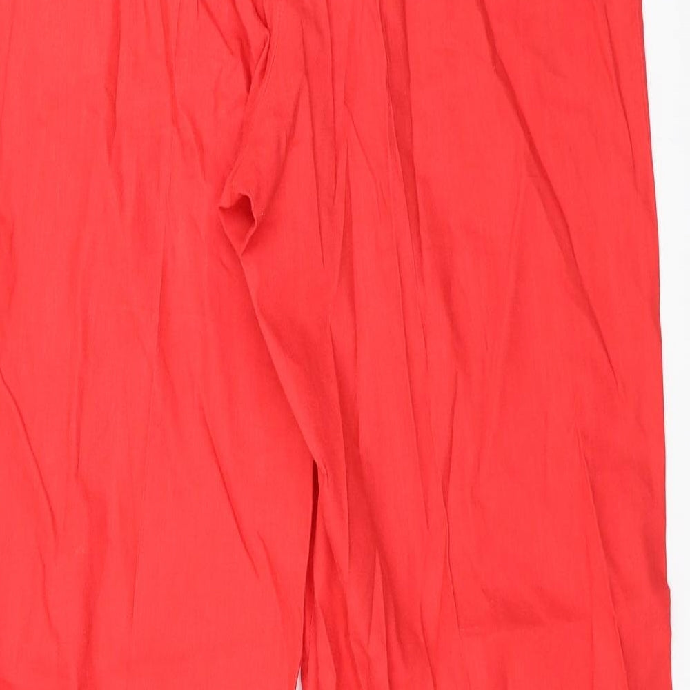 Sainsburys Womens Red   Trousers  Size 16 L31 in