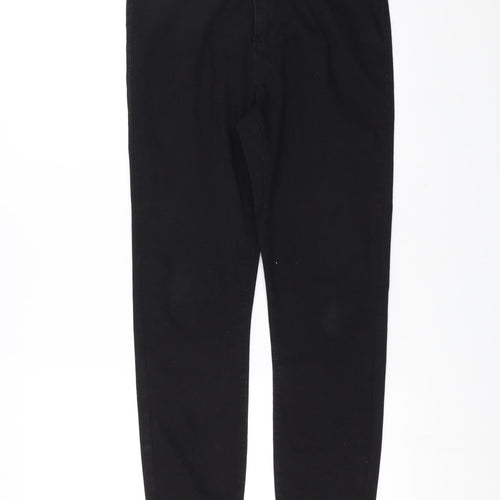 Preworn Womens Black  Denim Skinny Jeans Size 30 in L28 in