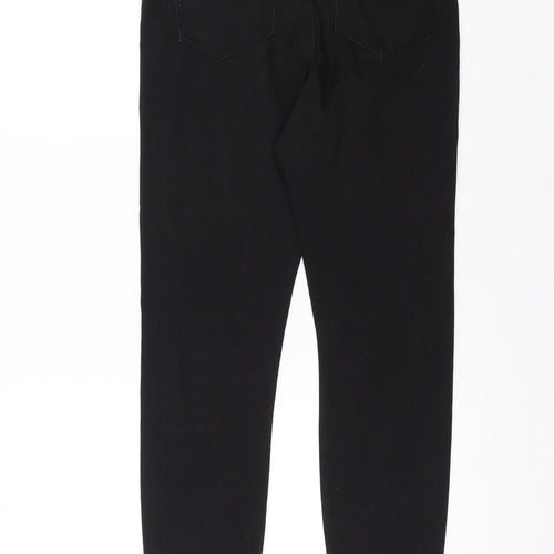 Preworn Womens Black  Denim Skinny Jeans Size 30 in L28 in