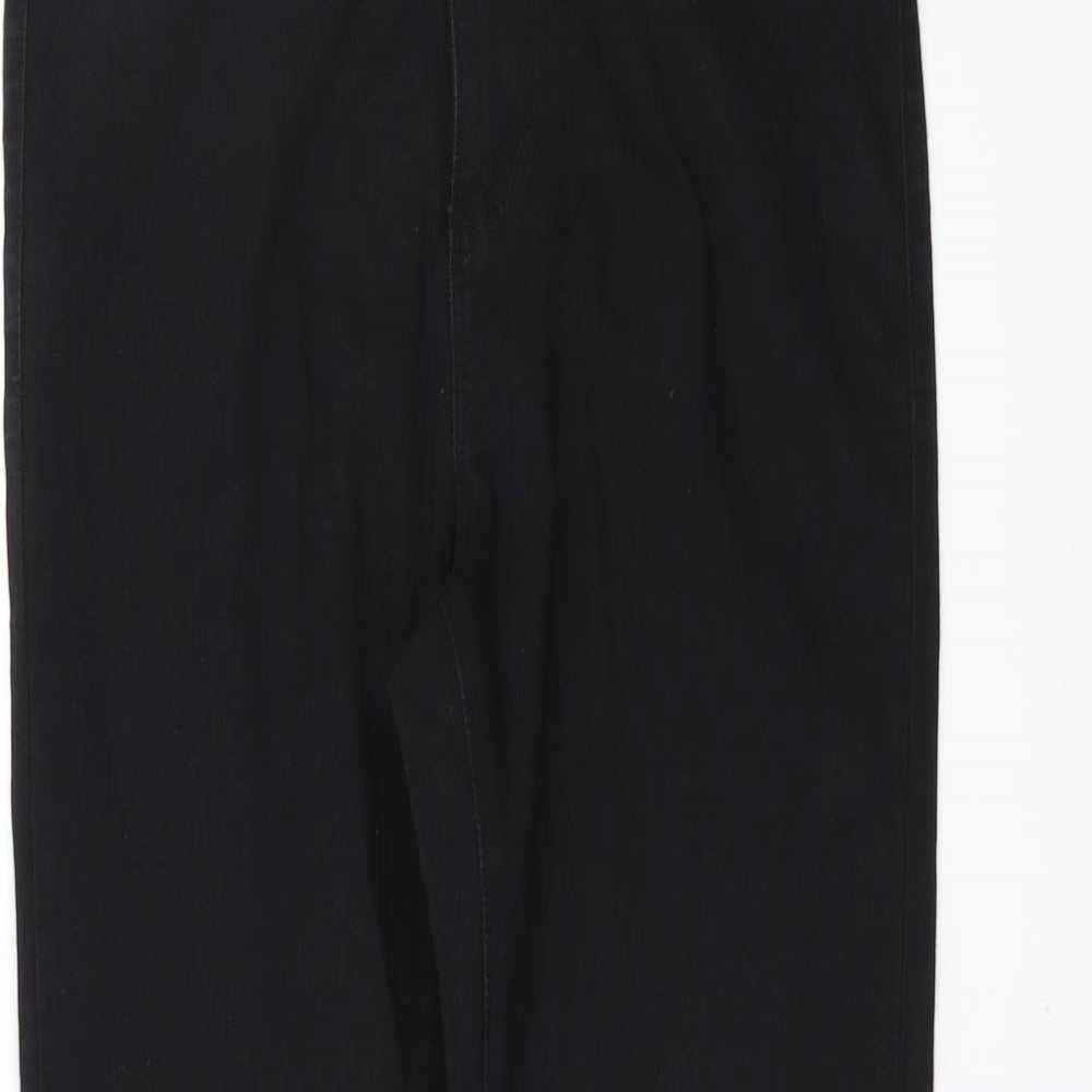 Preworn Womens Black  Denim Skinny Jeans Size 30 in L28 in