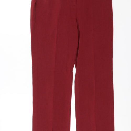 Oscar B Womens Red   Trousers  Size 10 L27 in
