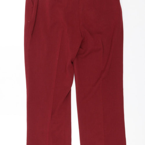 Oscar B Womens Red   Trousers  Size 10 L27 in