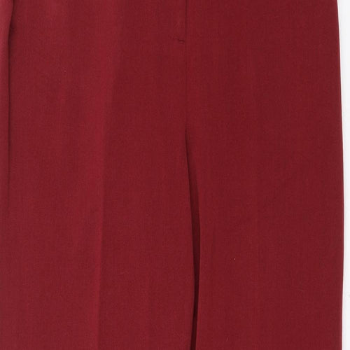 Oscar B Womens Red   Trousers  Size 10 L27 in