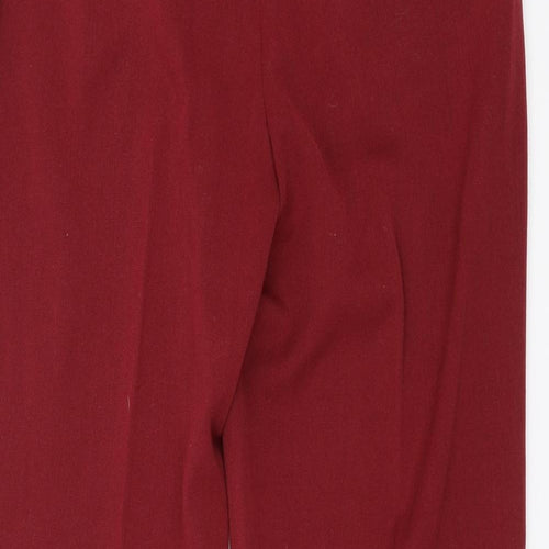 Oscar B Womens Red   Trousers  Size 10 L27 in