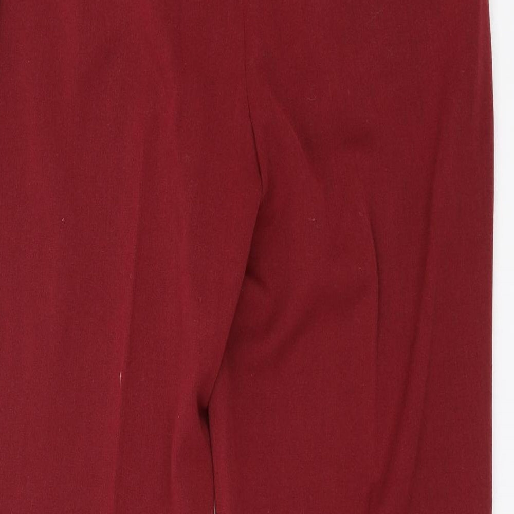 Oscar B Womens Red   Trousers  Size 10 L27 in