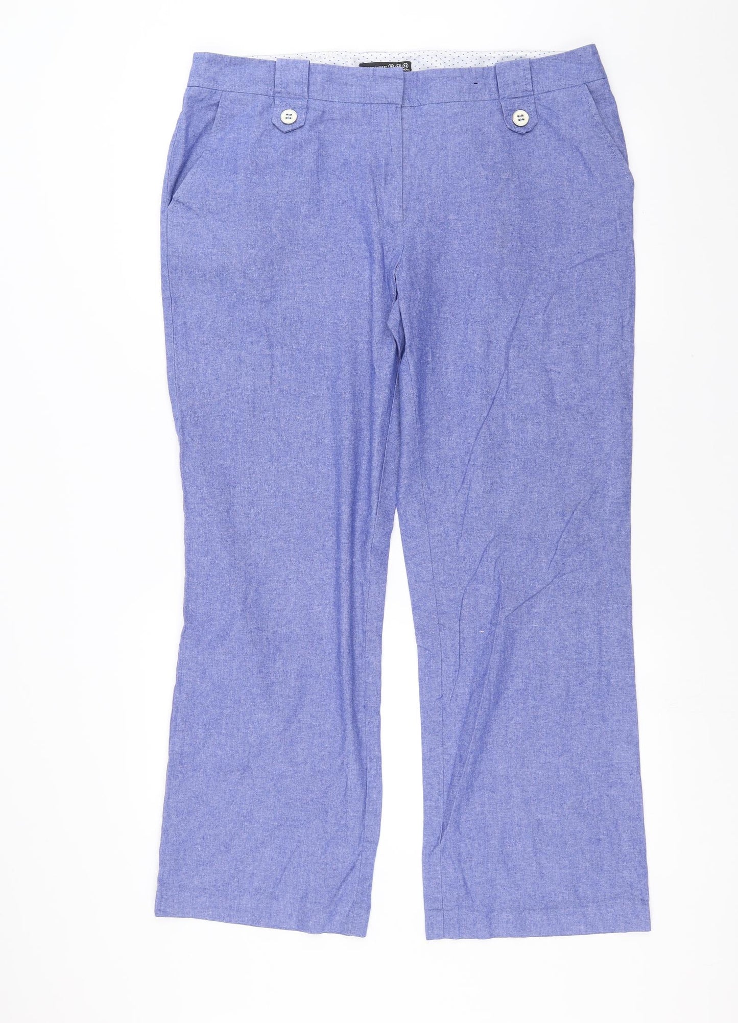 Primark Womens Blue   Trousers  Size 16 L28 in