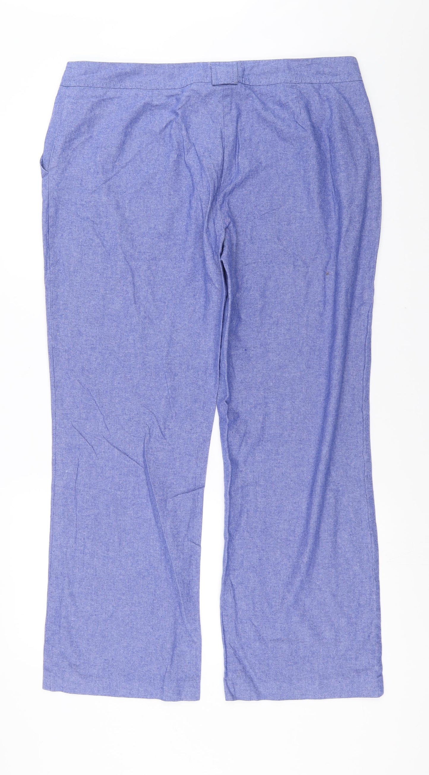 Primark Womens Blue   Trousers  Size 16 L28 in