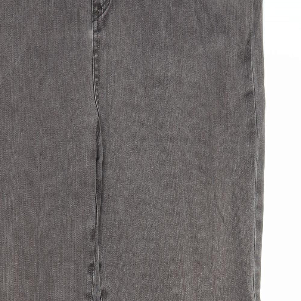 M&S Womens Brown  Denim Bootcut Jeans Size 18 L29 in