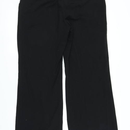 M&S Womens Black   Trousers  Size 16 L28 in