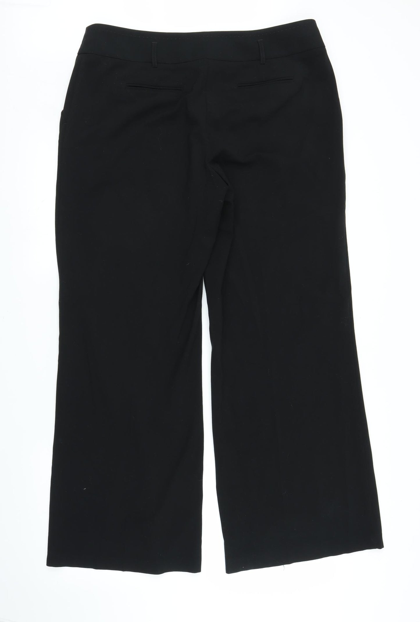 M&S Womens Black   Trousers  Size 16 L28 in