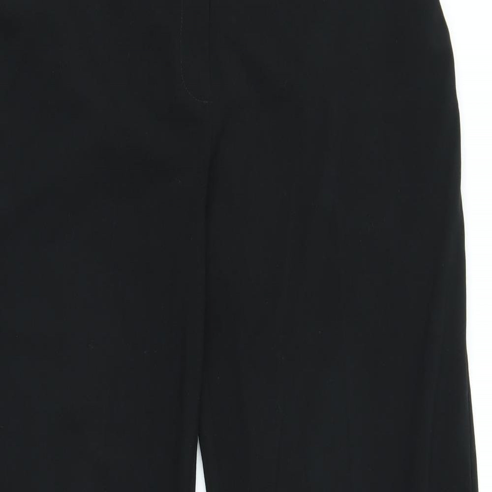M&S Womens Black   Trousers  Size 16 L28 in