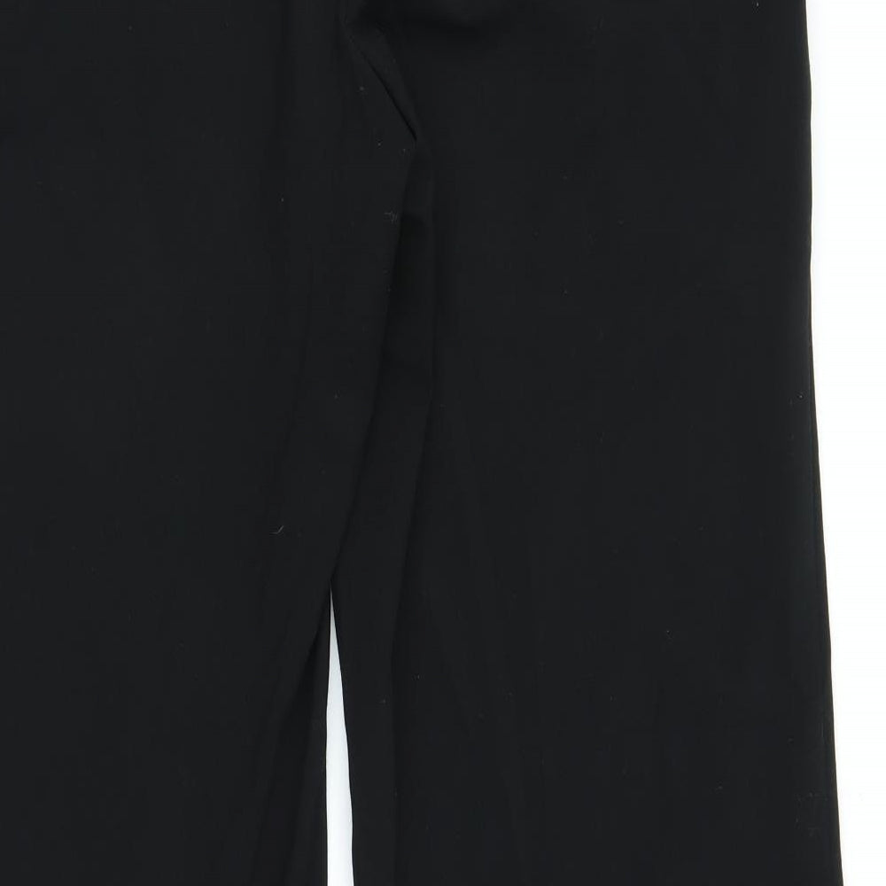 M&S Womens Black   Trousers  Size 16 L28 in
