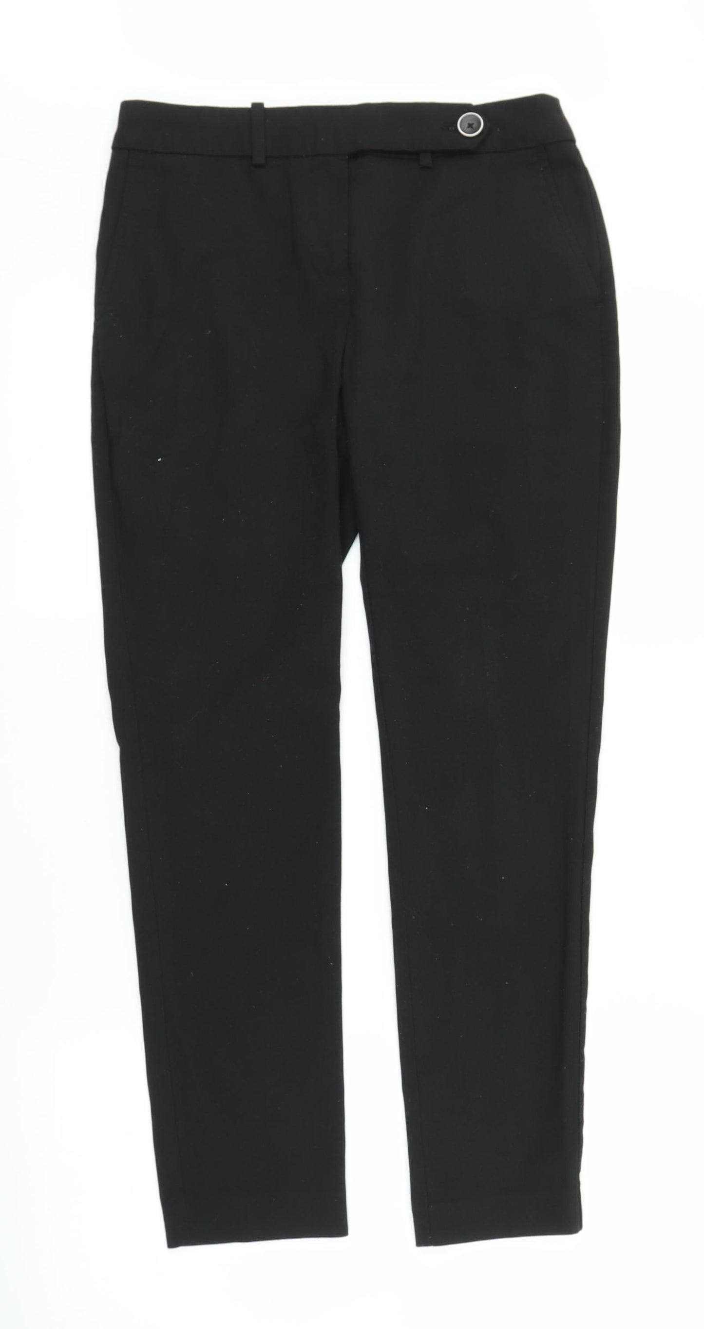 NEXT Womens Black   Carrot Trousers Size 6 L26 in