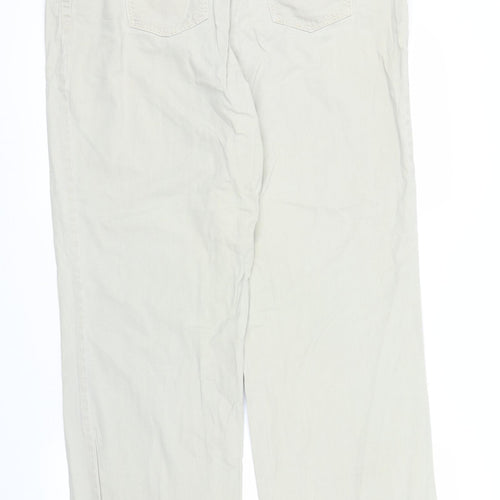 Basler Womens Beige  Denim Straight Jeans Size M L30 in