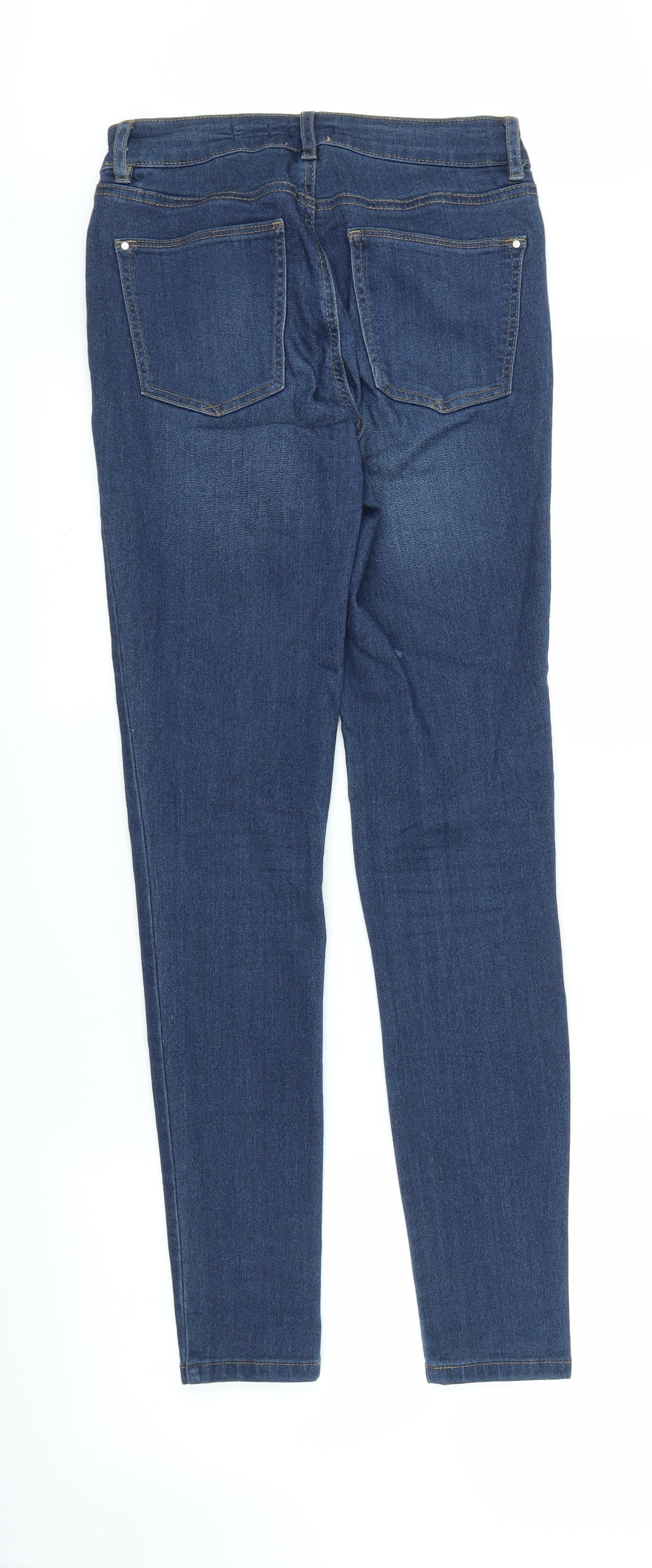 TU Womens Blue  Denim Jegging Jeans Size 8 L28 in