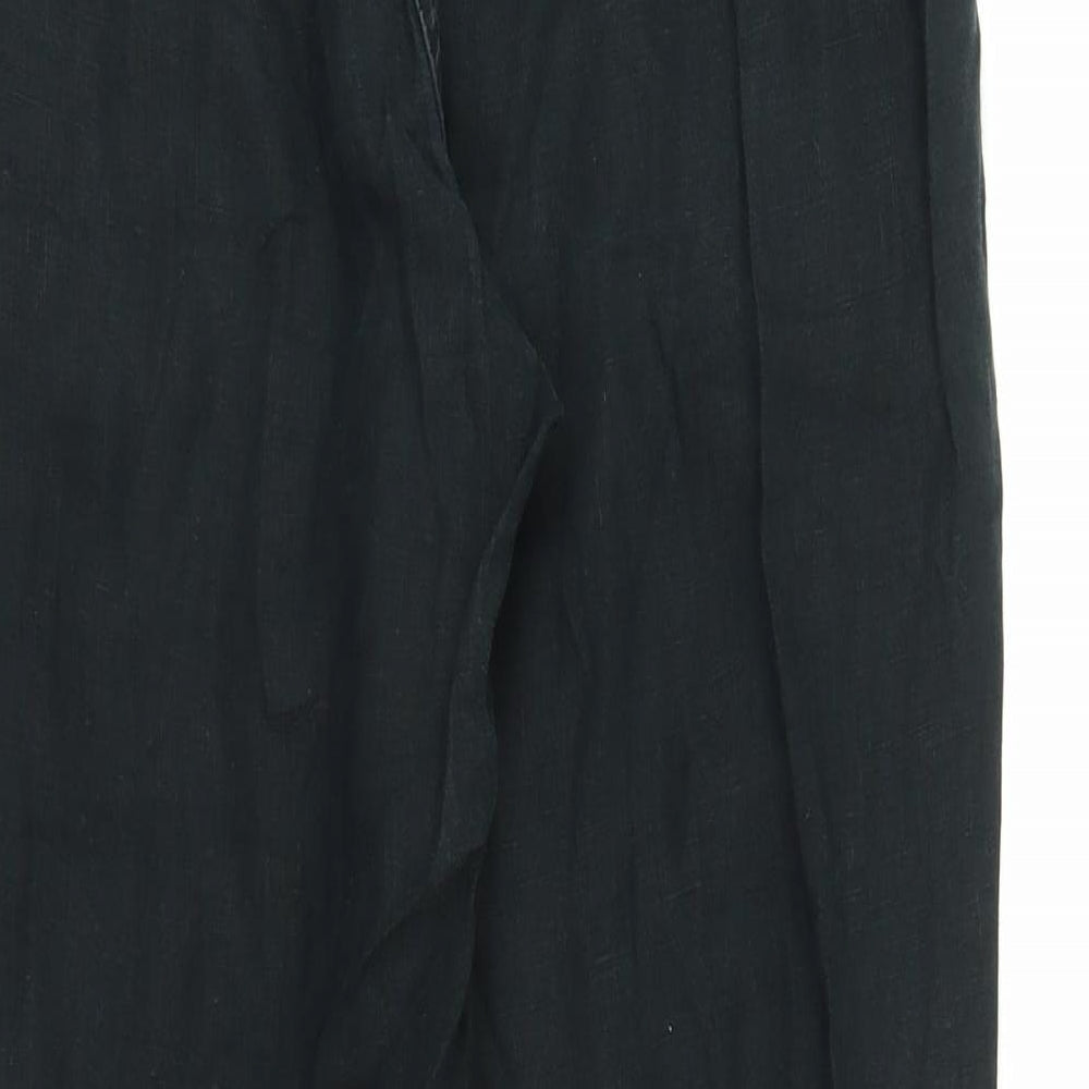 M&S Womens Black   Capri Trousers Size 8 L25.5 in