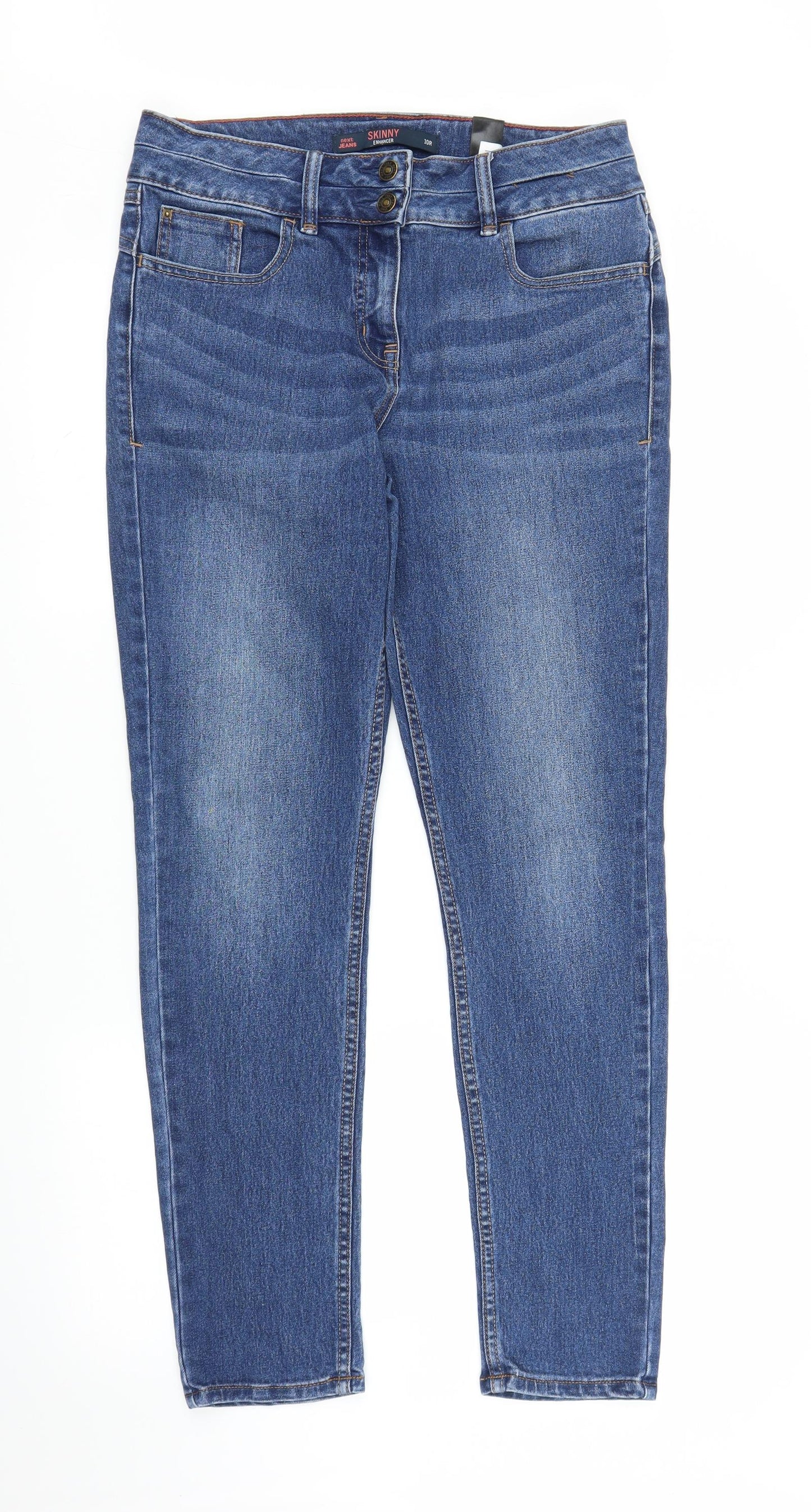 NEXT Womens Blue  Denim Skinny Jeans Size 10 L28 in