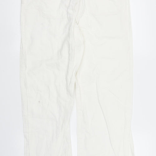 TU Womens White   Trousers  Size 12 L27 in