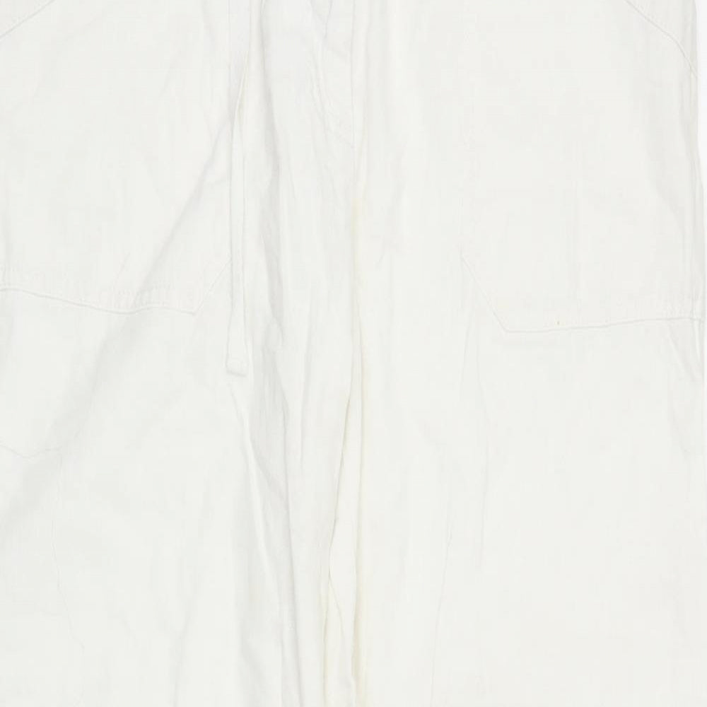 TU Womens White   Trousers  Size 12 L27 in