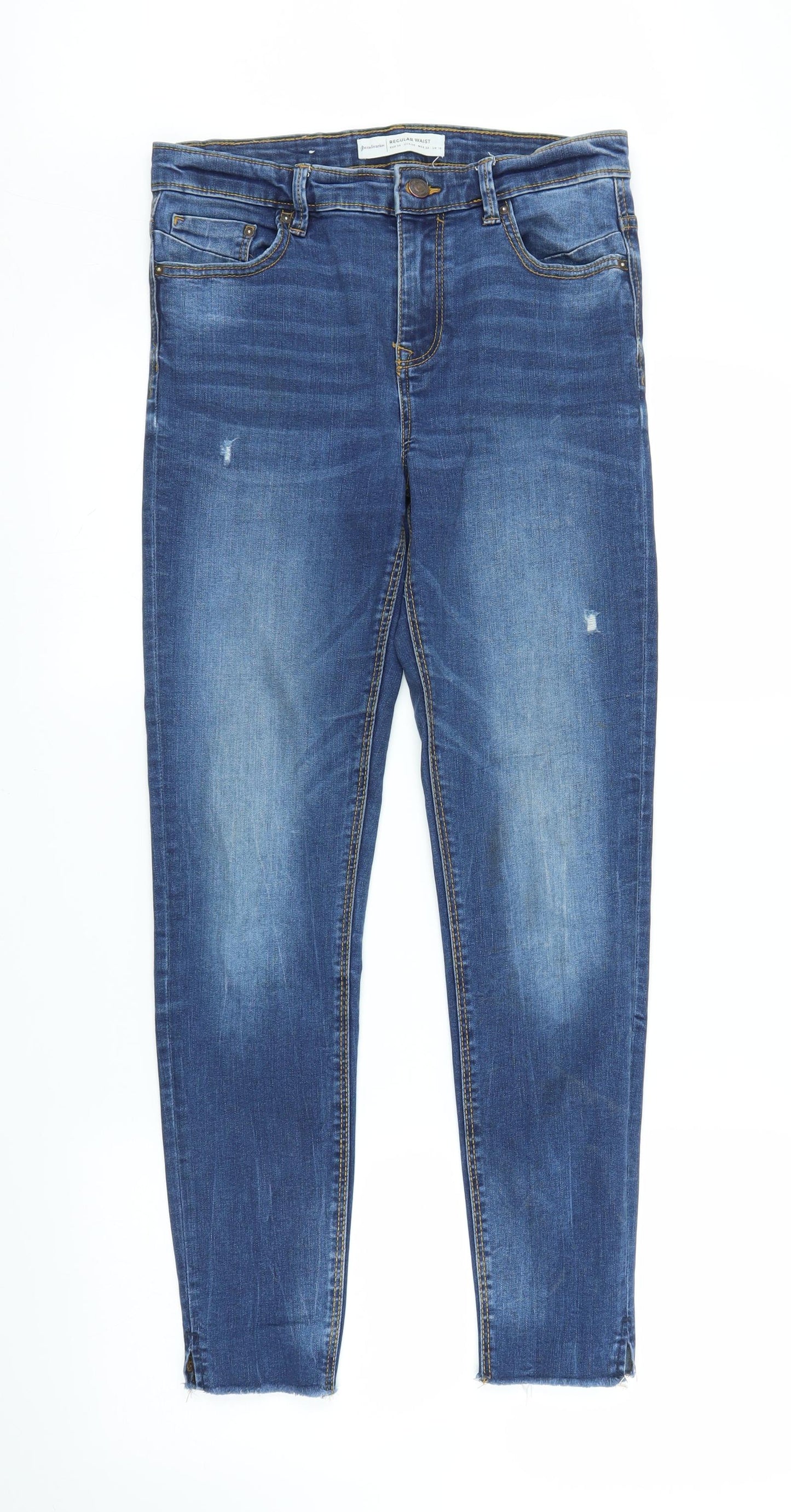 Stradivarius Womens Blue  Denim Skinny Jeans Size 10 L27 in
