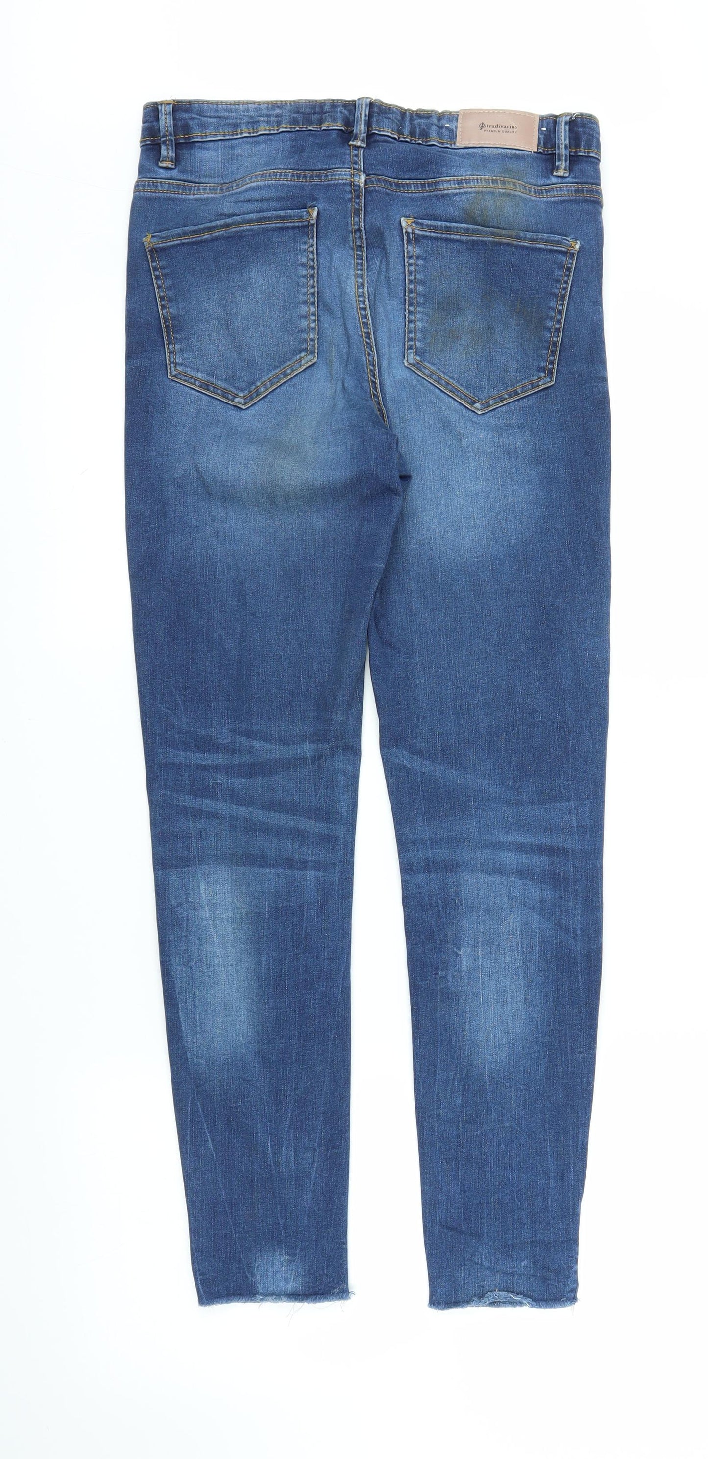Stradivarius Womens Blue  Denim Skinny Jeans Size 10 L27 in