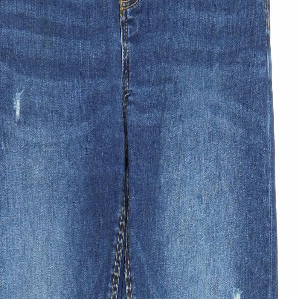 Stradivarius Womens Blue  Denim Skinny Jeans Size 10 L27 in