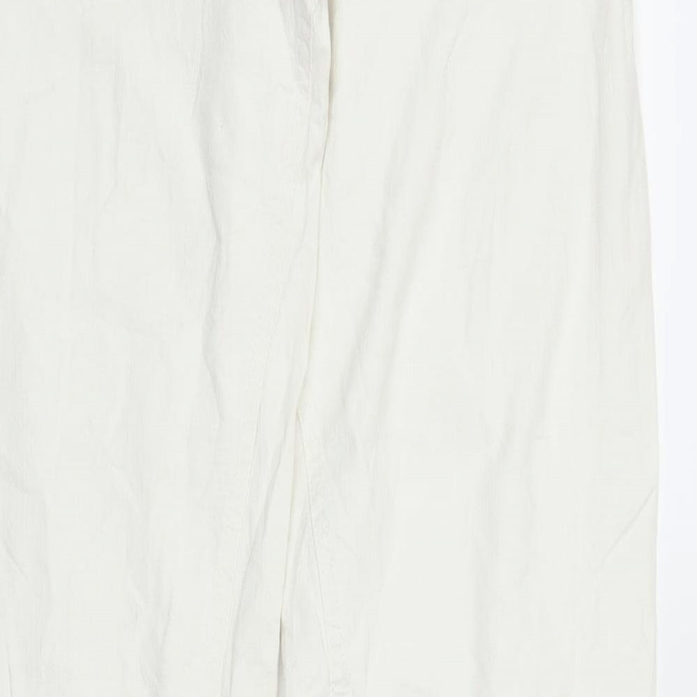 Just Play Womens White   Capri Trousers Size 31 in L28 in
