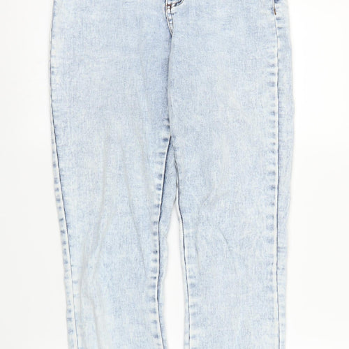 Primark Womens Blue  Denim Mom Jeans Size 10 L25 in