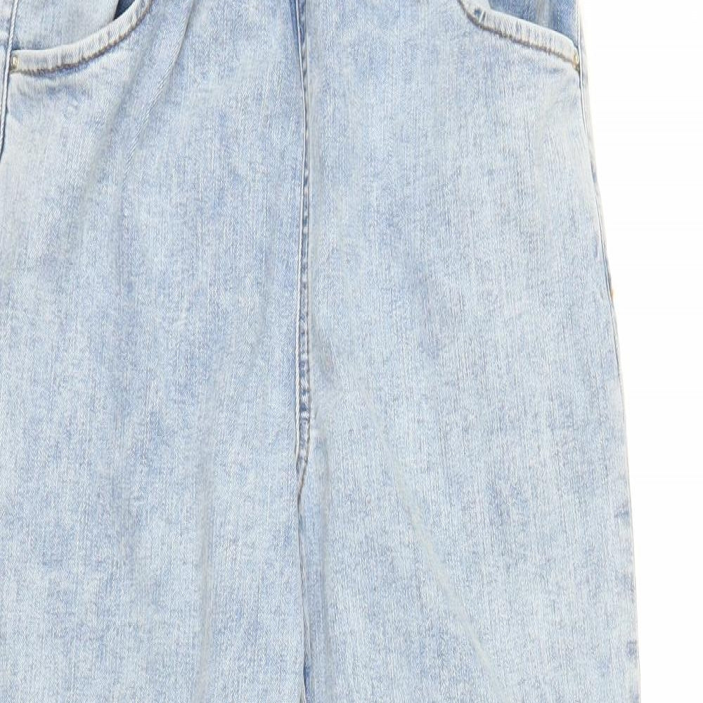 TU Womens Blue  Denim Mom Jeans Size 8 L25 in